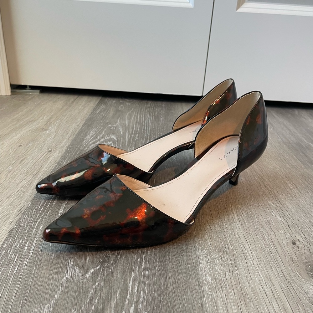 Women’s leopard print heels kitten heel formal heel sandals